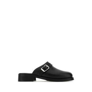 Our Legacy Men Black Leather Slippers